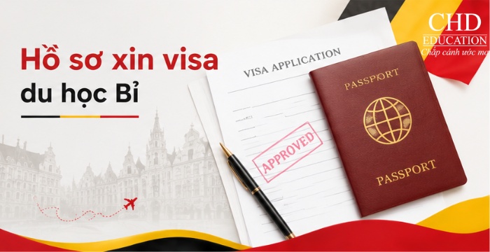 hồ sơ xin visa du học Bỉ