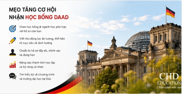 mẹo tăng cơ hội nhận học bổng DAAD