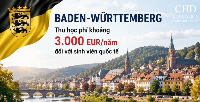 bang Baden-Württemberg thu học phí đối với sinh viên quốc tế