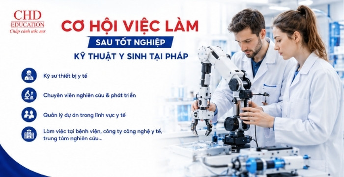 du học Pháp ngành kỹ thuật y sinh ra trường làm gì