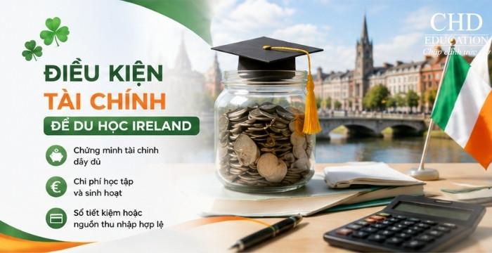 điều kiện tài chính du học Ireland