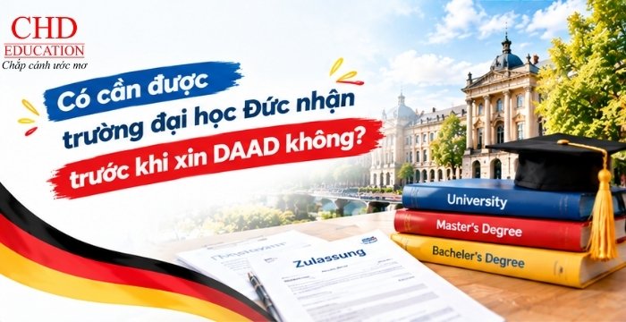 Có cần được trường nhận trước khi xin DAAD không