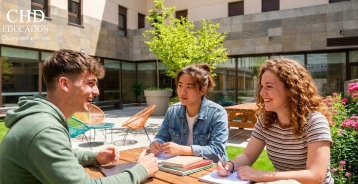 sinh viên tại thành phố Granada