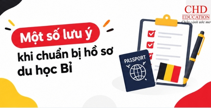 lưu ý khi làm hồ sơ du học Bỉ